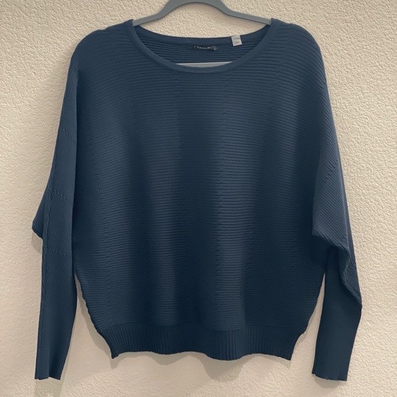 T Tahari Deep Teal Women's Crew Neck Sweater - Picture 2 of 5